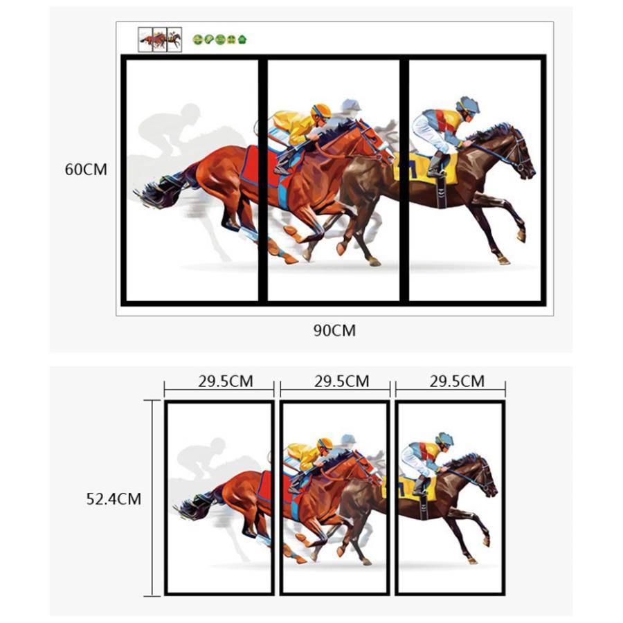ウォールステッカー ウォールシール 馬 ウマ 競馬 競走馬 ジョッキー ポスター風 壁シール 壁紙シール 壁面装飾 壁装飾 室内装飾 インテリア Di Zak おとりよせ Com 通販 Yahoo ショッピング