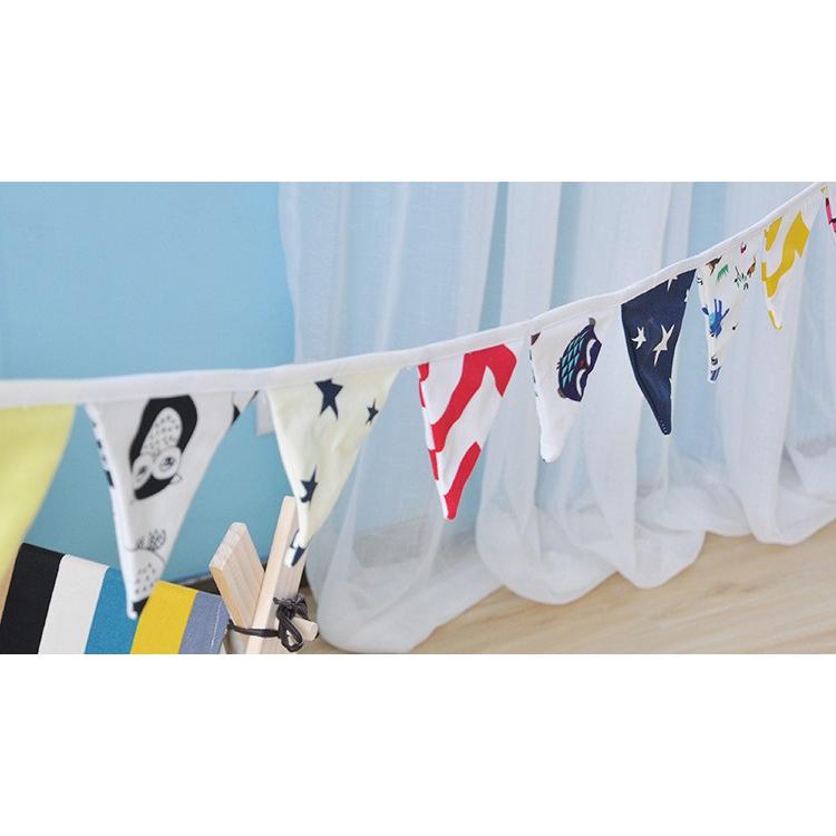ガーランド 旗 フラッグ 三角形 装飾 子供部屋 誕生日 パーティー 室内 飾り 壁 天井 吊るす 布 インテリア 雑貨 カラフル かわいい Zak おとりよせ Com 通販 Yahoo ショッピング