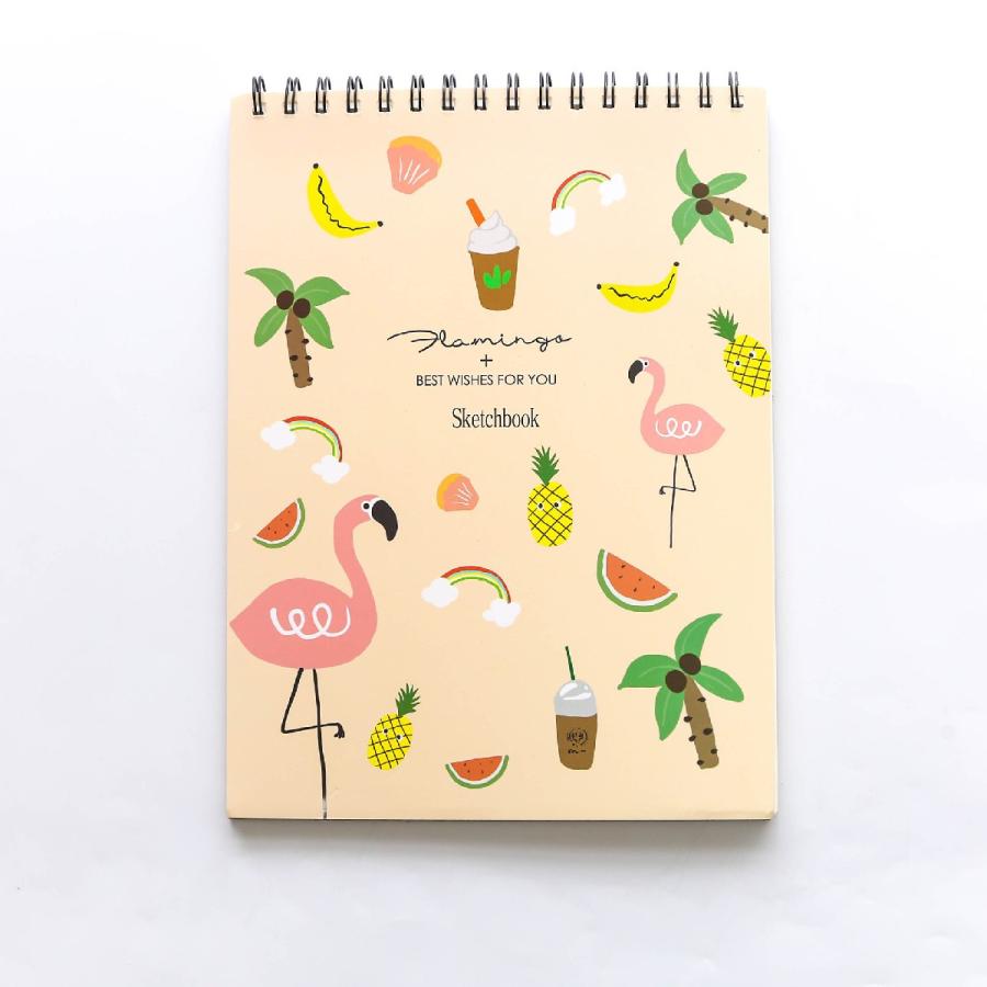スケッチブック 画用紙 画材用紙 192 262mm 可愛い おしゃれ サボテン フラミンゴ お絵描き デッサン 美術 アート 自由帳 Zak おとりよせ Com 通販 Yahoo ショッピング