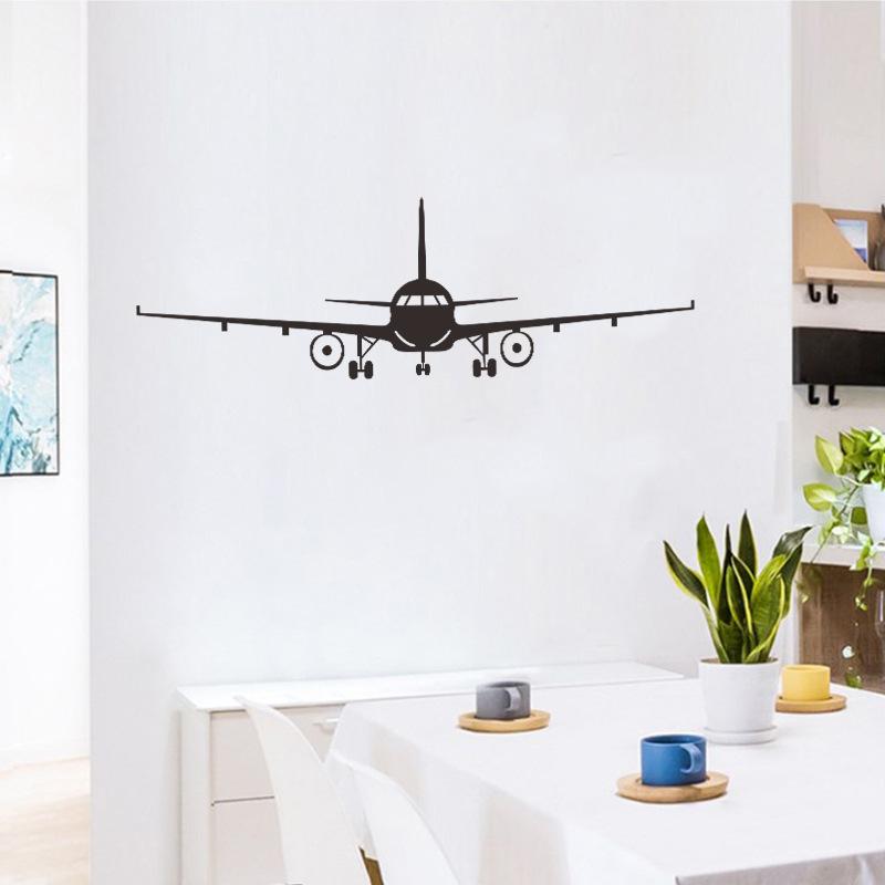 ウォールステッカー シール式 壁紙シール 飛行機 シルエット モノトーン おしゃれ クール かっこいい ウォールシール 壁面装飾 室内装飾 インテリア Zak 465 1 おとりよせ Com 通販 Yahoo ショッピング