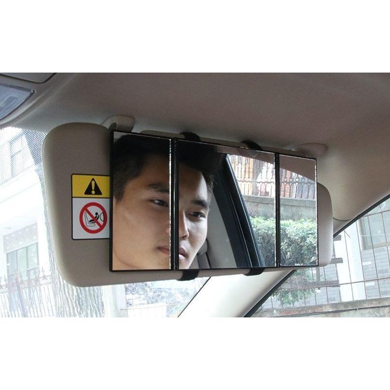 サンバイザーミラー 車用ミラー サンバイザー 三面鏡 鏡 ミラー ルームミラー 車用 カー用品 カーアクセサリー 折りたたみ式 角度調整可能 ゴムバン Zak おとりよせ Com 通販 Yahoo ショッピング
