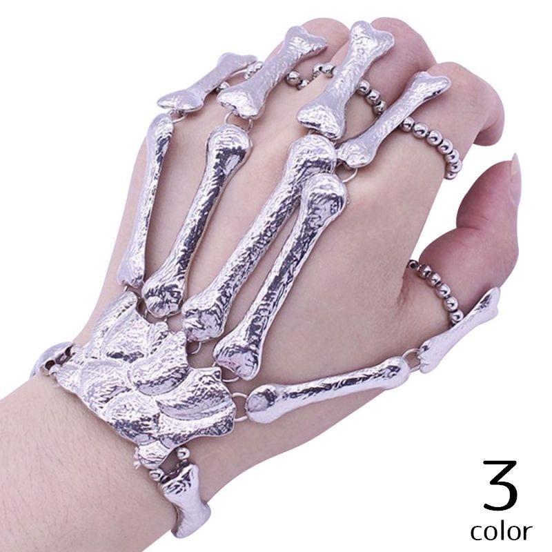 フィンガーブレスレット アーマーリング スケルトン 骸骨 スカル コスプレ 仮装 ハロウィン 男女兼用 レディース メンズ Zak おとりよせ Com 通販 Yahoo ショッピング
