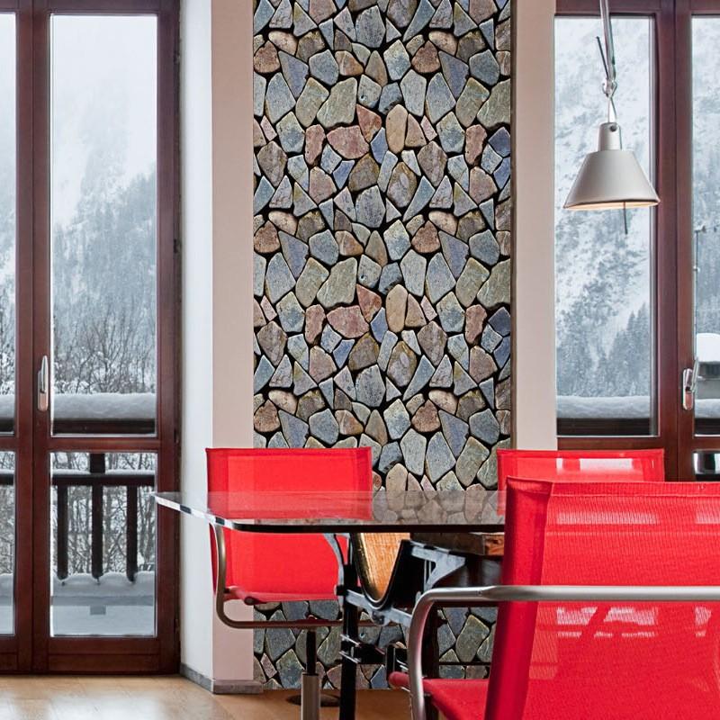 壁紙シール 壁紙 おしゃれ壁紙 石目調 石目柄 岩壁 カラフル ミックスカラー ストーン プチdiy プチリフォーム ウォールステッカー ウォールデコ Zak おとりよせ Com 通販 Yahoo ショッピング