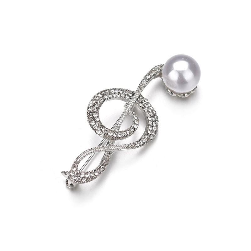 ブローチ ピンブローチ レディース パール調 音符ブローチ ト音記号 ラインストーン キラキラ アクセサリー 可愛い おしゃれ ピアノ発表会 記念品 Zak おとりよせ Com 通販 Yahoo ショッピング