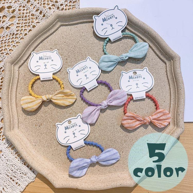 ヘアゴム 髪用ゴム キッズ 子供用 ガールズ 女の子 ヘアアクセサリー かわいい キュート おしゃれ リボン ボーダー ヘアポニー 髪飾り レディース Zak おとりよせ Com 通販 Yahoo ショッピング