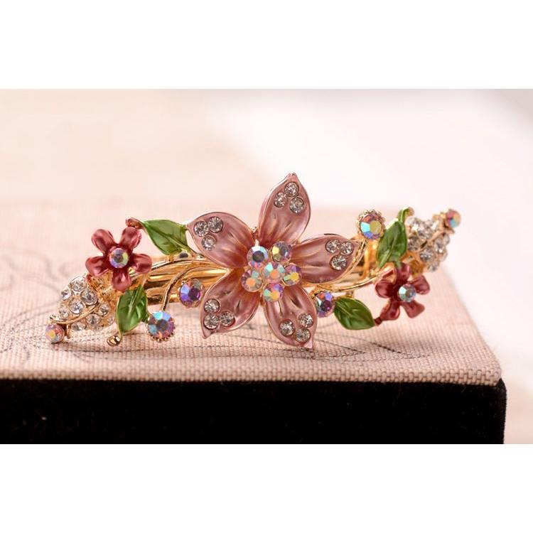 バレッタ 髪留め 髪飾り ヘアアクセサリー レディース 花 フラワー 蝶 バタフライ アンティーク調 レトロ ヘアアクセ 飾り 装飾 ラインストーン Zak おとりよせ Com 通販 Yahoo ショッピング