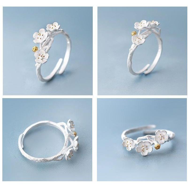 レディース 指輪 リング アクセサリー 梅の木 梅の花 花 フラワー モチーフ きれい 上品 おしゃれ 可愛い かわいい キュート ジュエリー ファッ Zak おとりよせ Com 通販 Yahoo ショッピング