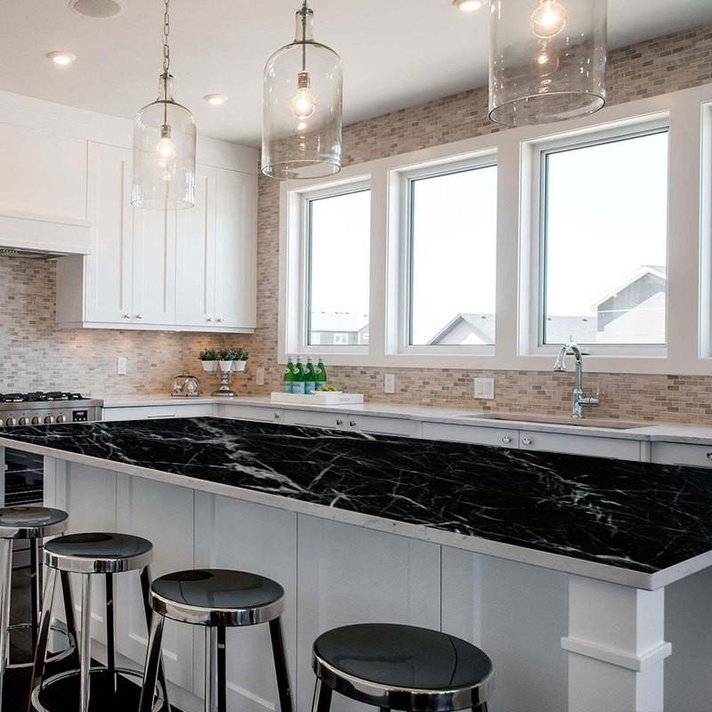 壁紙 壁紙シール 壁装飾 室内装飾 Diy 模様替え 大理石 シック シンプル リビング キッチン 黒 ショッピング インテリア