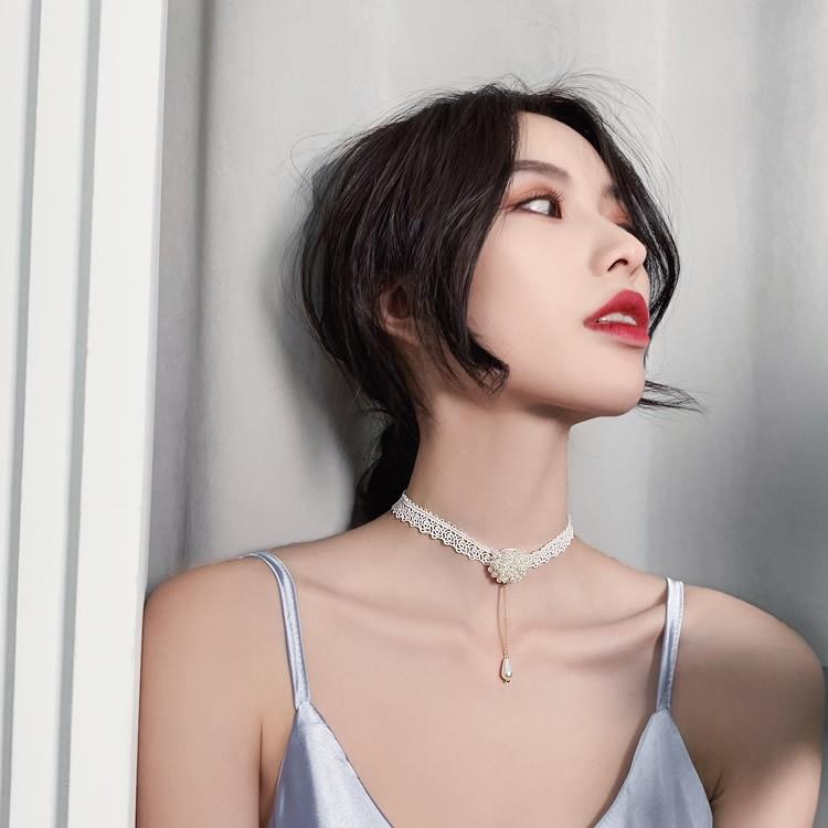 レディースチョーカー チョーカー レース フェイクパール レースデザイン レディースアクセサリー 可愛い かわいい 女性用 婦人用 レディース おしゃ Zak おとりよせ Com 通販 Yahoo ショッピング
