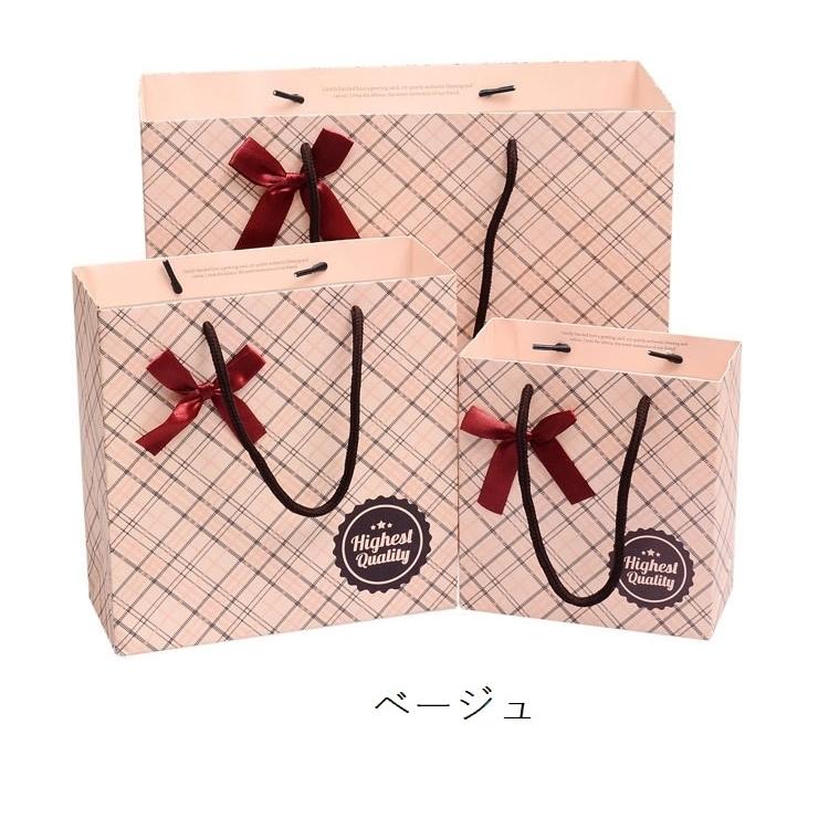 紙袋 3枚セット ペーパーバッグ 手提げ袋 袋 リボン かわいい 可愛い ガーリー チェック ピンク ネイビー Zak おとりよせ Com 通販 Yahoo ショッピング