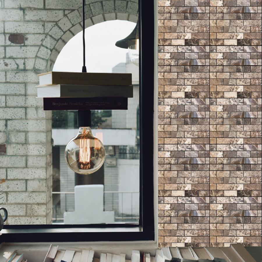 ウォールステッカー レンガ風 タイル風 煉瓦風 壁シール 壁紙 デコレーション 室内装飾 部屋 飾り ルームステッカー 立体的 子ども部屋 トイレ お Zak おとりよせ Com 通販 Yahoo ショッピング