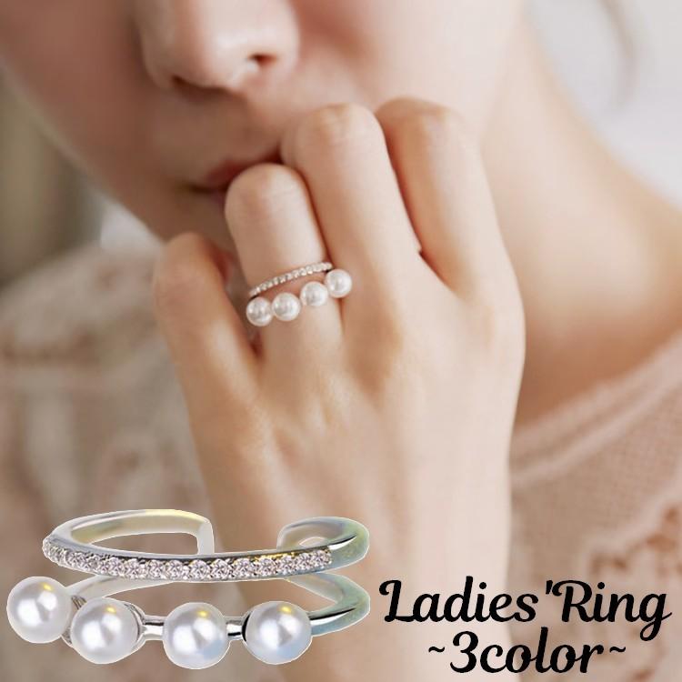指輪 リング レディース アクセサリー ラインストーン フェイクパール キラキラ きれいめ 上品 おしゃれ 可愛い かわいい キュート 女性用 ジュエ Zak おとりよせ Com 通販 Yahoo ショッピング