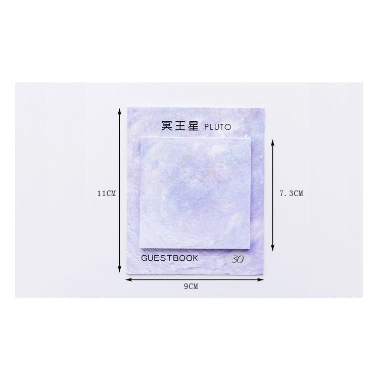 付箋 ふせん 2冊セット メモ 文房具 正方形 惑星 地球 月 火星 水星 冥王星 宇宙 おしゃれ オフィス 学校 事務用品 Zak 538 おとりよせ Com 通販 Yahoo ショッピング