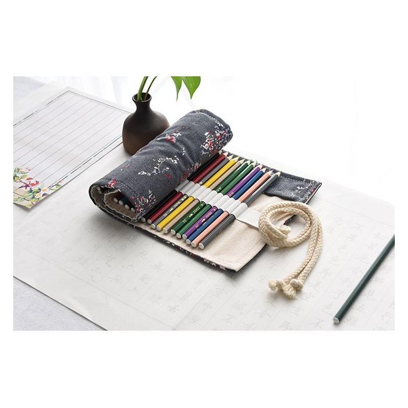 ペンケース ロールタイプ 筆箱 筆入れ 筆巻き 布製 紐タイプ 文房具 イラスト 花 フラワー 花柄 おしゃれ 綺麗 可愛い かわいい Zak 544 おとりよせ Com 通販 Yahoo ショッピング