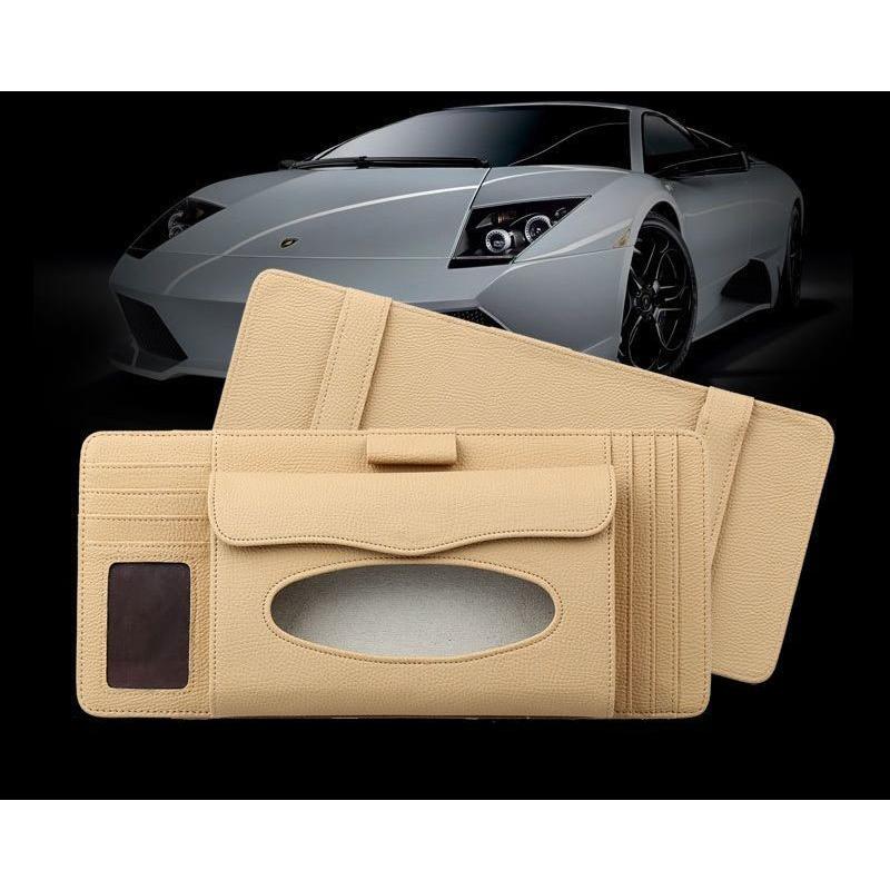 Uxcell サンバイザー 収納 車 Dvd カードホルダー Cd 収納サンバイザーケース