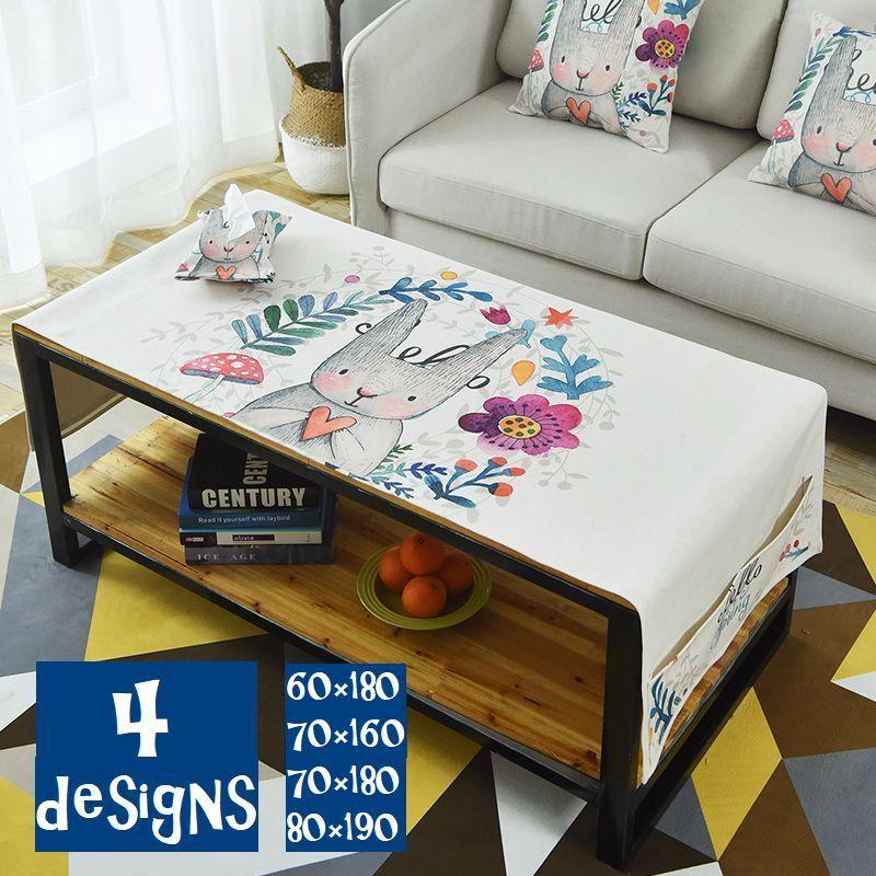 テーブルクロス インテリア雑貨 動物 シカ ネコ ウサギ テーブルウェア ローテーブル 長方形 リビング かわいい おしゃれ Zak 579 1 おとりよせ Com 通販 Yahoo ショッピング