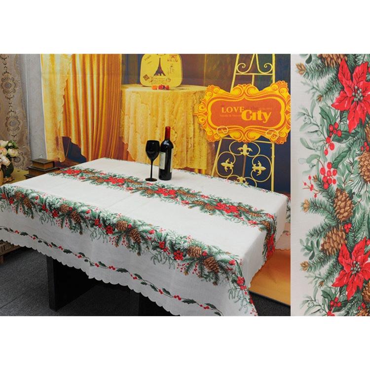 テーブルクロス クリスマス パーティー 長方形 カワイイ おしゃれ ダイニング キッチン 食事 食卓 プリント イラスト お花 日用品 雑貨 Zak おとりよせ Com 通販 Yahoo ショッピング