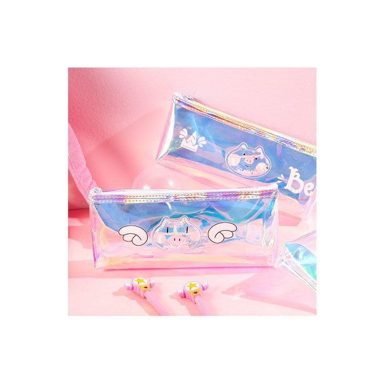 ペンケース 筆箱 キラキラ ラメ グリッター 雑貨 小物 ブタ かわいい レディース 女性 女の子 大人 子供 キッズ おしゃれ ジッパー 透明 クリ Zak おとりよせ Com 通販 Yahoo ショッピング