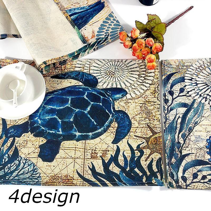 ランチョンマット キッチン用品 食事 かっこいい 小物 インテリア 食卓 華やか 海の生き物 亀 クジラ 30cm 40cm Zak おとりよせ Com 通販 Yahoo ショッピング