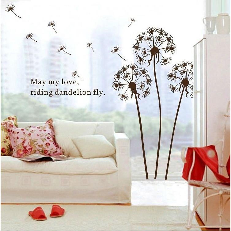 ウォールステッカー ウォールシール 壁紙シール タンポポ 室内装飾 Diy 模様替え 雑貨 リビング 寝室 子供部屋 かわいい おしゃれ 壁紙 Zak 611 おとりよせ Com 通販 Yahoo ショッピング