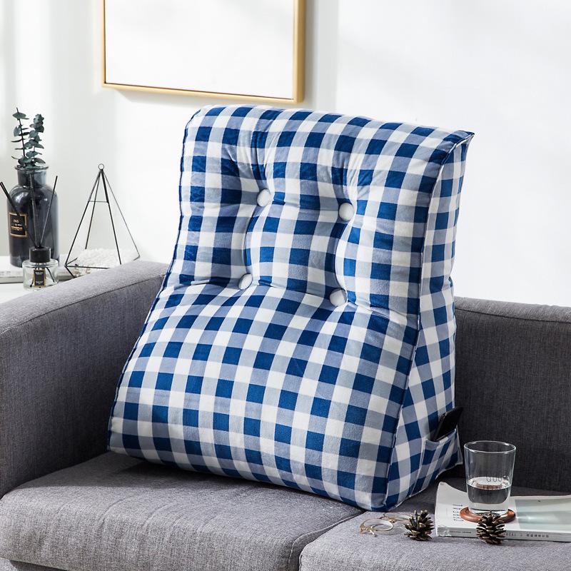 クッション 背もたれクッション うつ伏せ 仰向け 三角形 三角枕 ストライプ柄 チェック柄 おしゃれ かわいい 読書 ゲーム Zak おとりよせ Com 通販 Yahoo ショッピング