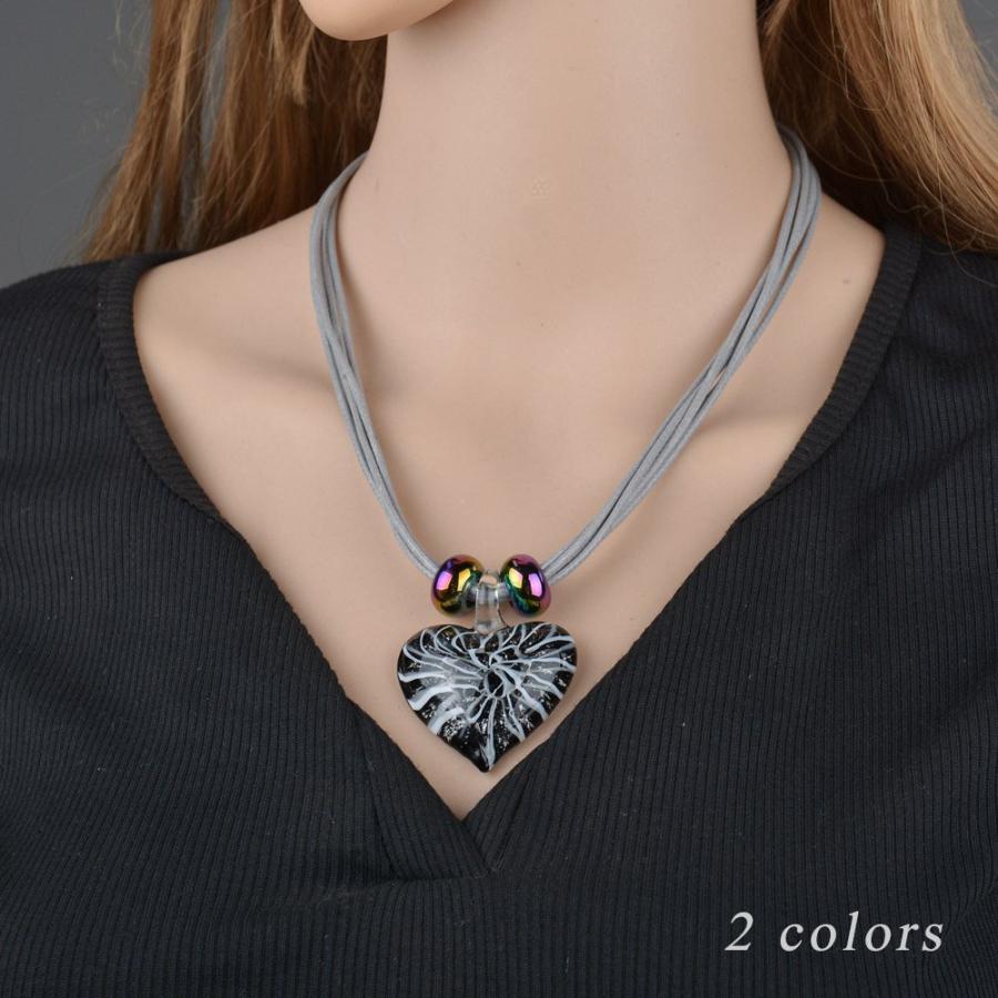 ペンダント ネックレス アクセサリー ハート レディース 女性 ブラック コード 紐 大ぶり かわいい 大粒 ビーズ 網紐 大きい ゴージャス Zak おとりよせ Com 通販 Yahoo ショッピング