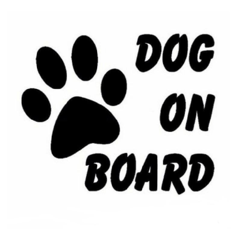 カーステッカー デカール 転写式 車用ステッカー 英語 Dog On Bord 犬の足跡 足あと ステッカー カッティングステッカー 自動車用 車用品 メーカー公式