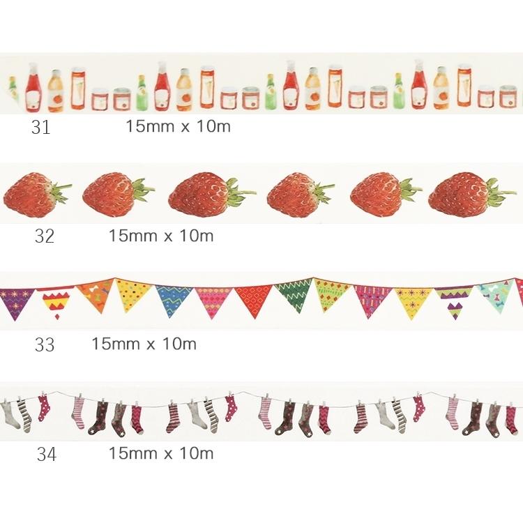 マスキングテープ ラッピング 15mm マステ いちご 植物 街 旗 天気 おしゃれ かわいい バリエーション豊富 Zak 657 おとりよせ Com 通販 Yahoo ショッピング