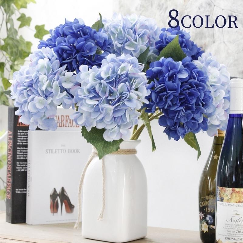 造花 インテリア アジサイ 紫陽花 花 フラワー 花飾り ブーケ コサージュ アートフラワー ガーデニング 寝室 装飾 ギフト リビング 飾り 誕生日 期間限定 最安値挑戦