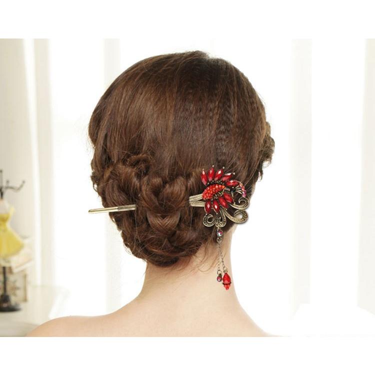 かんざし 髪飾り ヘアアクセサリー ロングヘア まとめ髪 カラーストーン 蝶 バタフライ カラフル レトロ 繊細 細身 揺れる おしゃれ 可愛い お出 Zak おとりよせ Com 通販 Yahoo ショッピング