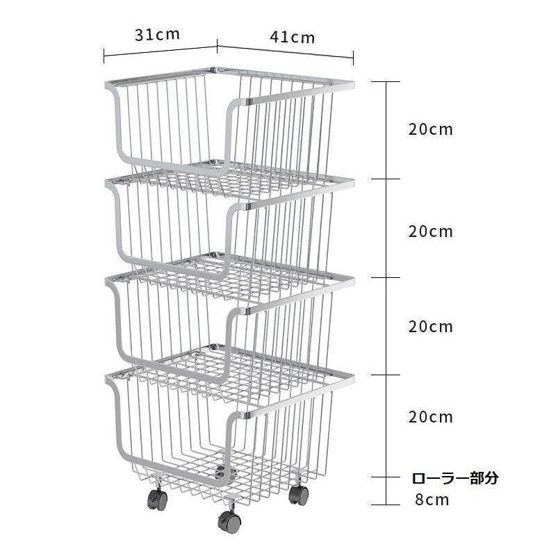 かご バスケット フルーツ入れ ステンレス キッチン収納 リビング収納 脱衣所 小物入れ キッチン用品 スタッキング おもちゃ入れ インテリア ローラ Zak おとりよせ Com 通販 Yahoo ショッピング