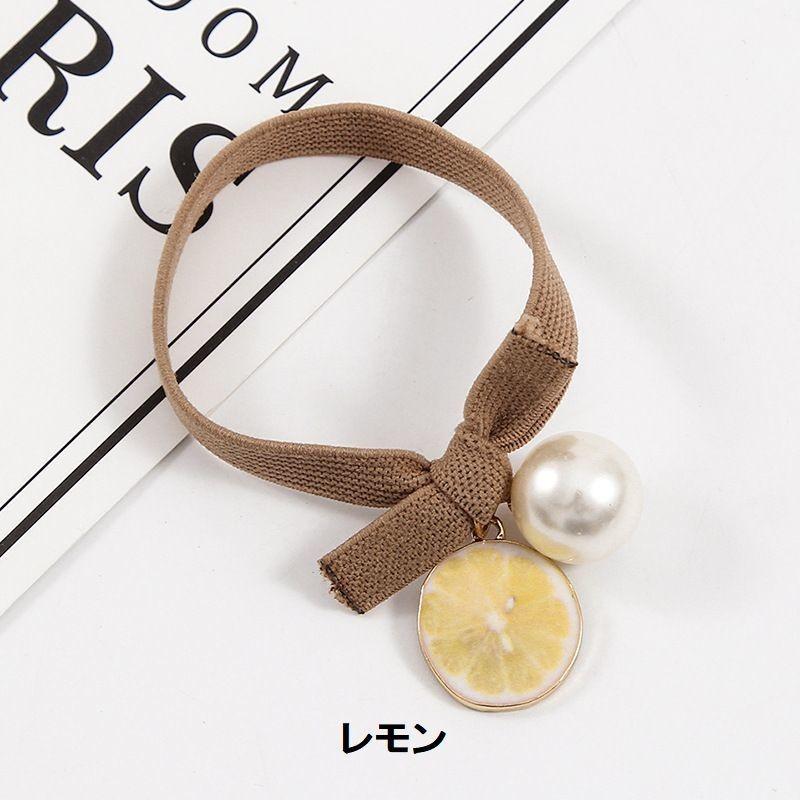 ヘアゴム ヘアタイ リンゴ アップル キウイ レモン イチゴ フェイクパール レディース ヘアアクセサリー お洒落 可愛い グリーン ブラック Zak 675 おとりよせ Com 通販 Yahoo ショッピング