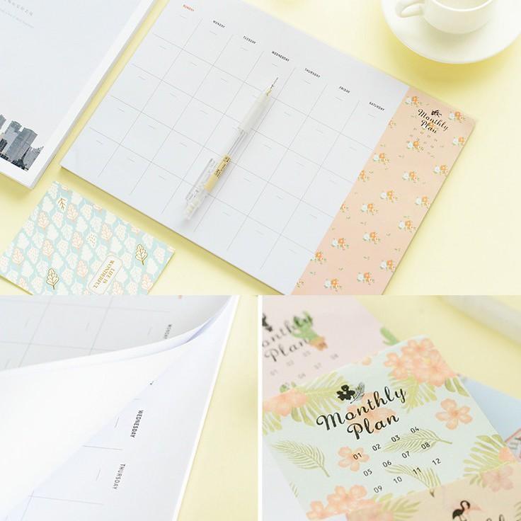 カレンダー 書き込み 記入式 マンスリー 日付なし 卓上 スケジュール 花柄 可愛い Zak おとりよせ Com 通販 Yahoo ショッピング