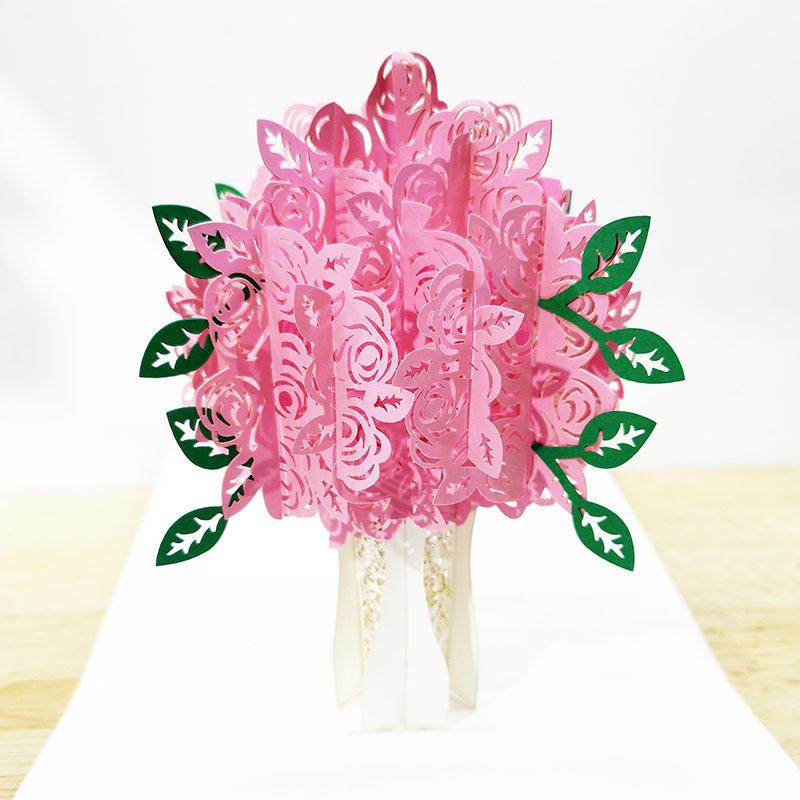 グリーティングカード メッセージカード 誕生日 バースデー お祝い 記念日 カード 立体 飛び出す バラ ばら ローズ 3d Zak 614 おとりよせ Com 通販 Yahoo ショッピング