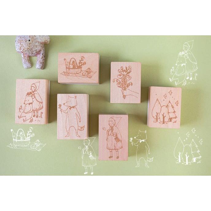 スタンプ 木製 装飾 デコレーション 雑貨 かわいい キャラクター イラスト 赤ずきん Zak 606 おとりよせ Com 通販 Yahoo ショッピング