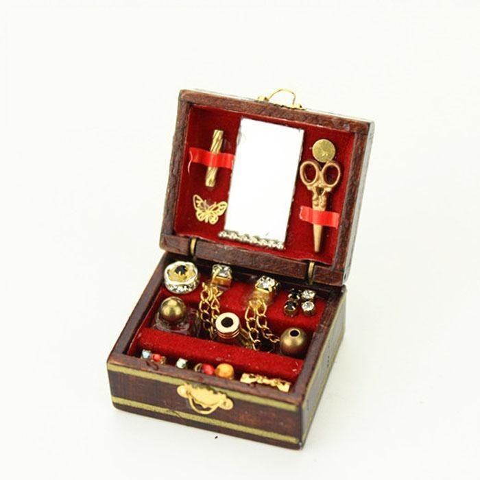 ミニチュア ジュエリーボックス ジュエリーケース アクセサリーケース ミニチュア家具 雑貨 レトロ オーナメント ドールハウス 人形の家 ミニチュア小 Zak おとりよせ Com 通販 Yahoo ショッピング