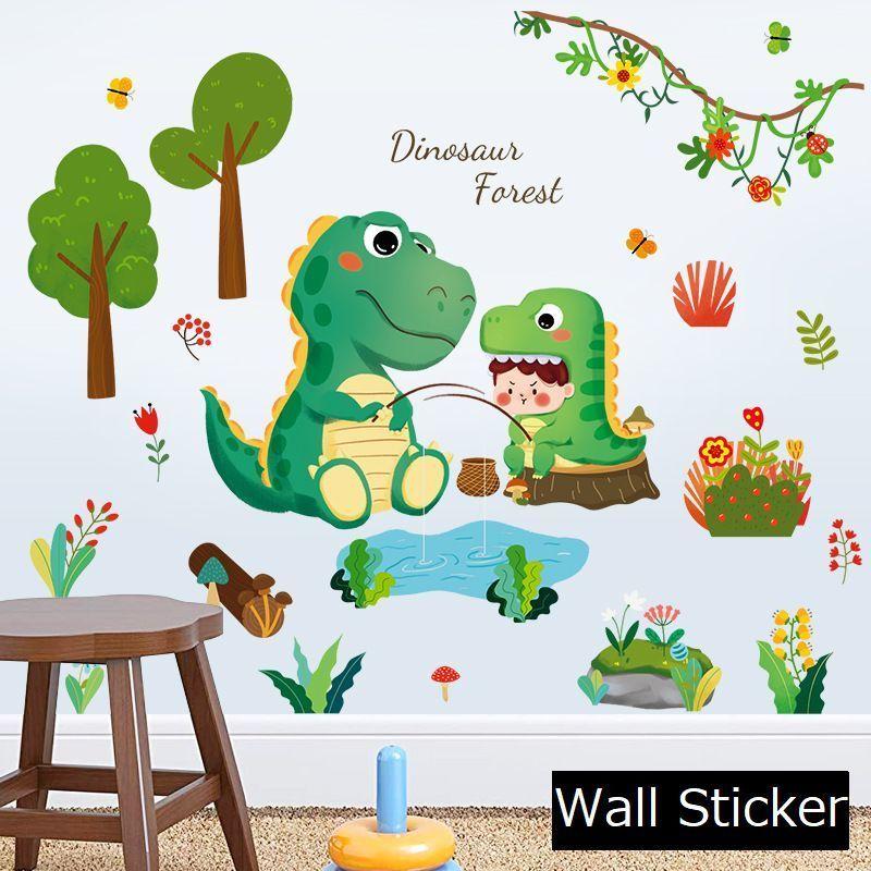 ウォールステッカー 壁紙シール 模様替え 飾り デコレーション 室内装飾 防水 可愛い 恐竜 子供部屋 Diy インテリア雑貨 貼り付け簡単 釣り 木 Zak おとりよせ Com 通販 Yahoo ショッピング