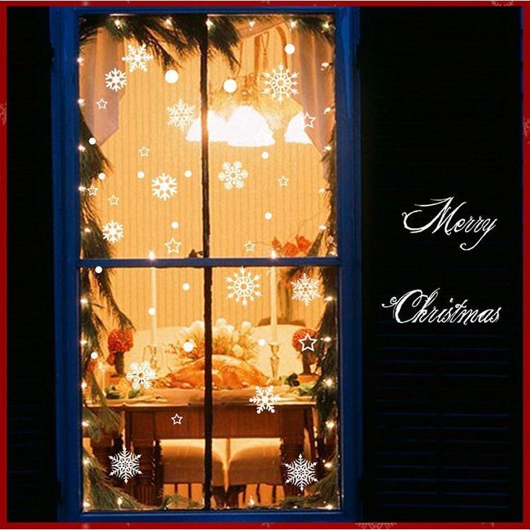 ウォールステッカー 壁紙シール クリスマス 雪の結晶 星 スター 英語 メリークリスマス X Mas Merry Christmas ルームデコレーシ Zak 776 おとりよせ Com 通販 Yahoo ショッピング