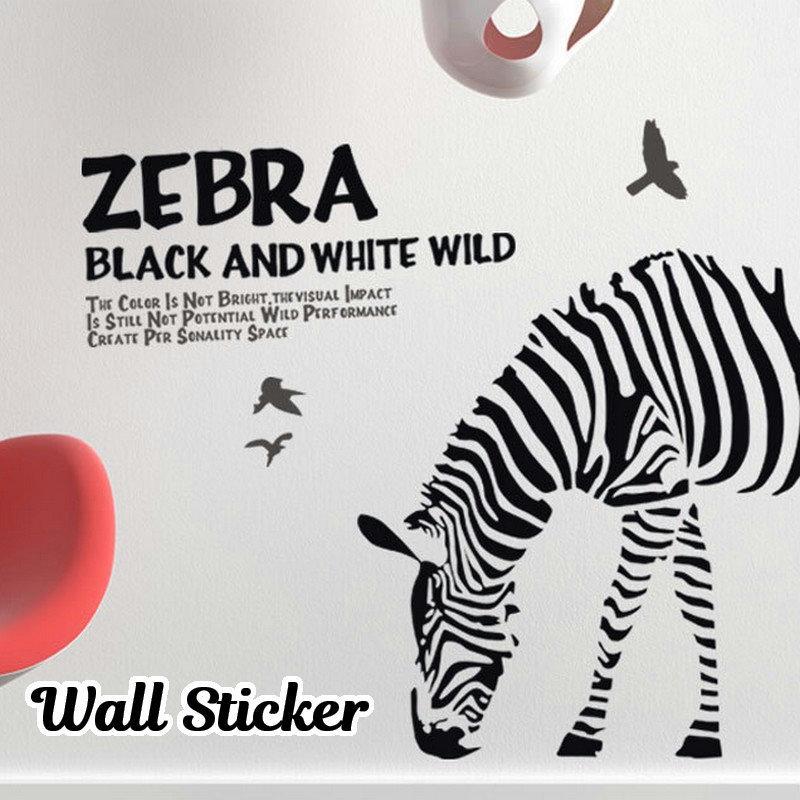 ウォールステッカー 壁紙シール シールタイプ ゼブラ 鳥 バード 英字 ロゴ ルームデコレーション ウォールデコレーション おしゃれ かわいい 子供部 Zak 753 おとりよせ Com 通販 Yahoo ショッピング