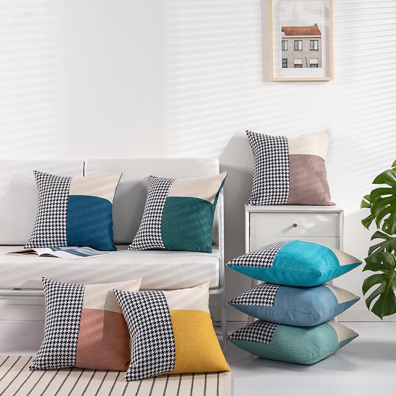 クッションカバー インテリア雑貨 正方形 千鳥格子 チェック 上品 おしゃれ かわいい 模様替え 45 45cm 55 55cm Zak おとりよせ Com 通販 Yahoo ショッピング