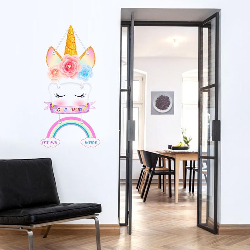 ウォールステッカー 壁紙シール ユニコーン メルヘン ファンシー かわいい 模様替え Diy ウォールデコレーション インテリア カラフル 子供部屋 Zak おとりよせ Com 通販 Yahoo ショッピング