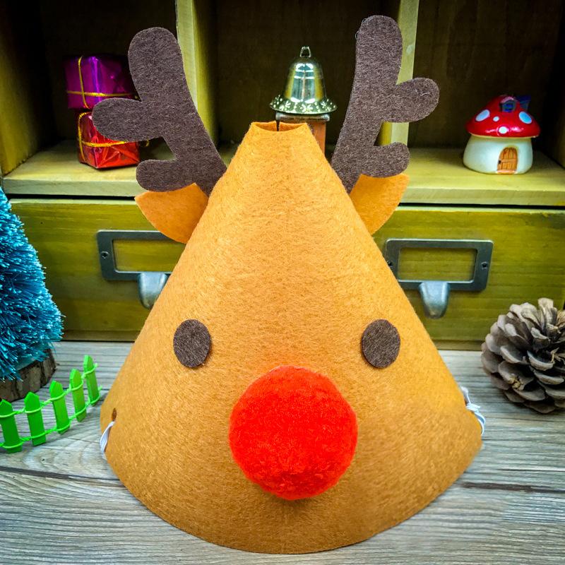 手作りキット 手芸セット クリスマス 帽子 パーティ トナカイ サンタ サンタクロース 雪ダルマ ツリー ハンドメイド フエルト フェルト プレゼント Zak おとりよせ Com 通販 Yahoo ショッピング