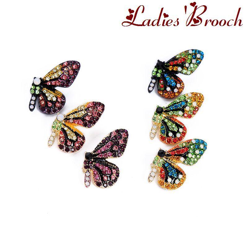 ブローチ 蝶 チョウチョウ ラインストーン レディース アクセサリー キラキラ おしゃれ きれいめ 上品 可愛い かわいい フォーマル 卒業式 入学式 Zak おとりよせ Com 通販 Yahoo ショッピング