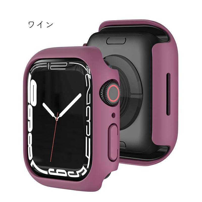 Apple Watch 7 本体カバー スマートウォッチアクセサリー ブラック レッド クリア 本体保護 傷防止 汚れ防止｜mignonlindo｜10