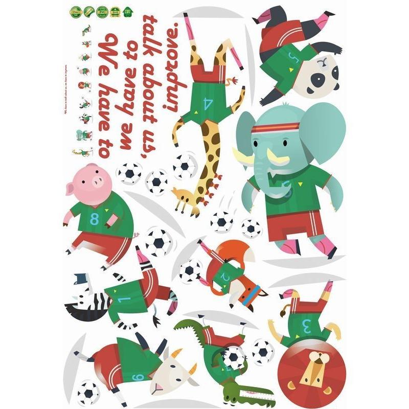 ウォールステッカー ウォールシール サッカーボール サッカー 動物 アニマル 英字 英文 キャラクター イラスト シール式 貼ってはがせる ステッカー Zak おとりよせ Com 通販 Yahoo ショッピング