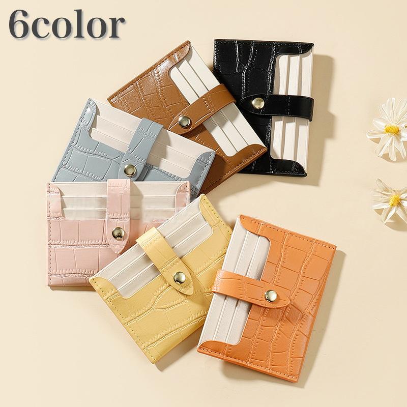 カードケース 薄型 レディース 女性 パスケース 名刺入れ カード入れ お札入れ 財布 ミニ財布 カードホルダー コンパクト ミニ ボタン 薄い 持ち 62 Off