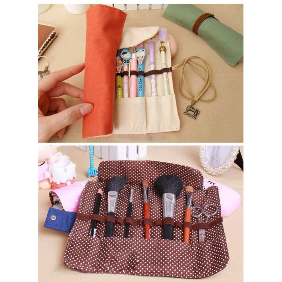 ペンケース ロール 巻き型 筆箱 雑貨 文房具 事務用品 ステーショナリー 筆記用具 赤 緑 紐巻き チャーム うさぎ 鍵 ペン Zak 809 おとりよせ Com 通販 Yahoo ショッピング