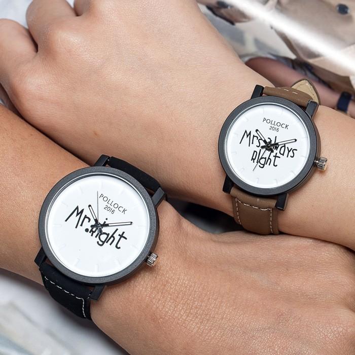 腕時計 アナログ ペアウォッチ ラウンドウォッチ レディース メンズ カップル 恋人 夫婦 英字 アルファベット Mr Mrs カジュアル 学生 おし Zak おとりよせ Com 通販 Yahoo ショッピング