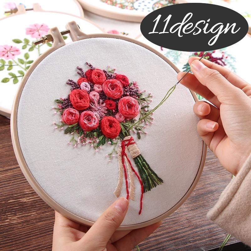 刺繍セット 刺繍キット Diy 入門セット 初心者セット 入門者 手作りセット ハンドメイドキット 刺しゅうセット 刺しゅうキット ししゅう フラワー Zak 1 おとりよせ Com 通販 Yahoo ショッピング