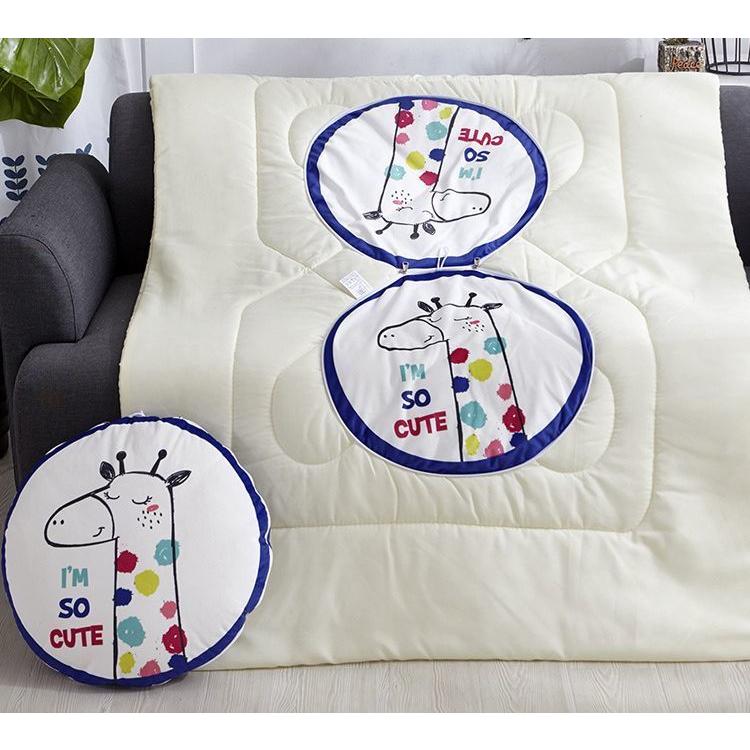 クッション キルトケット 2way 毛布 ブランケット ファスナー かわいい 枕 座布団 お昼寝 寝具 動物 イラスト アニマル Zak 009 おとりよせ Com 通販 Yahoo ショッピング